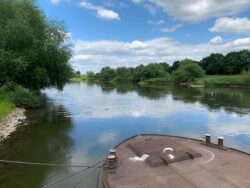 Fluss Weser bei Höxter